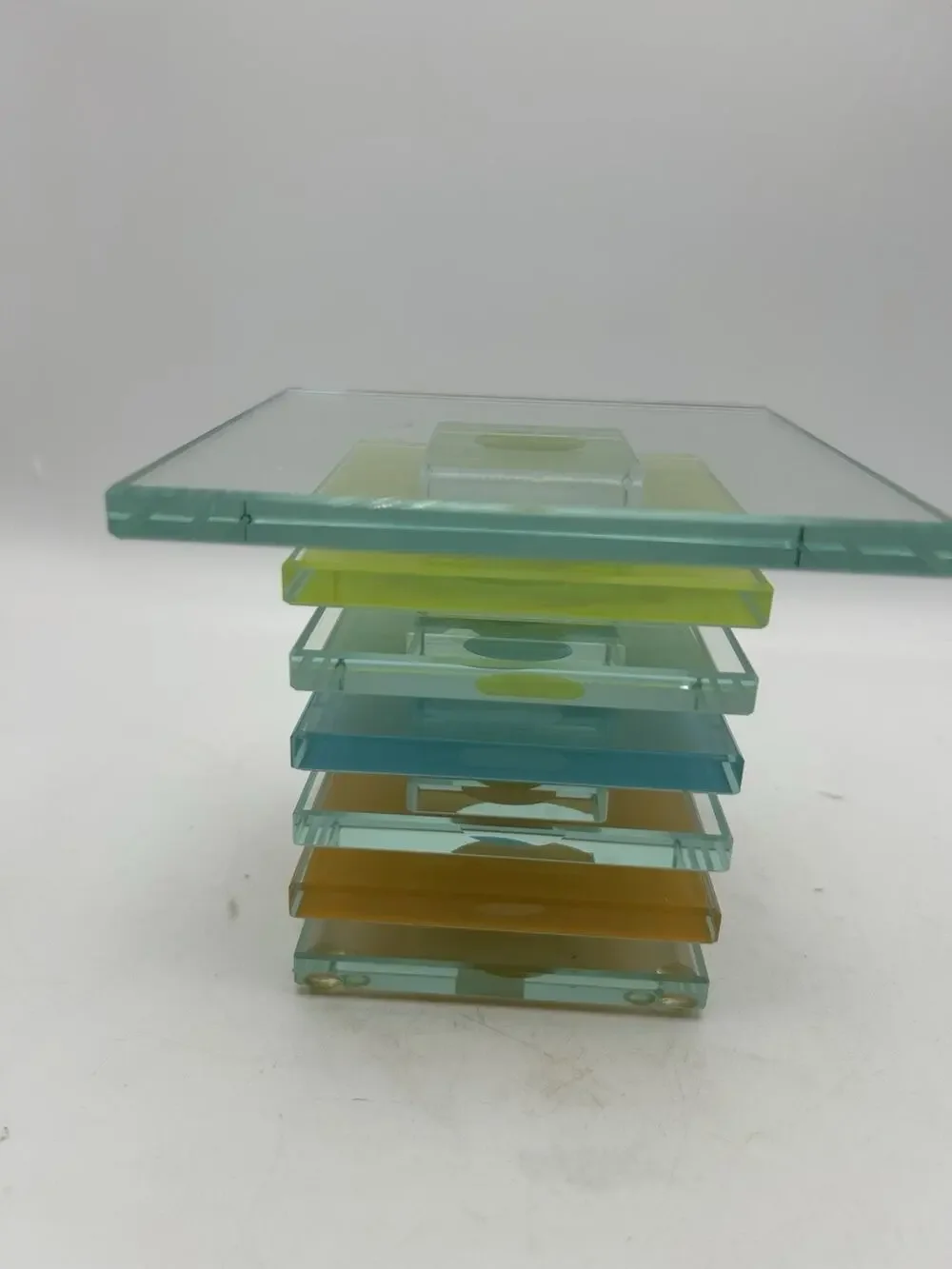 PartyLite Multicolor PRISM CANDLE HOLDER P 9271, 4